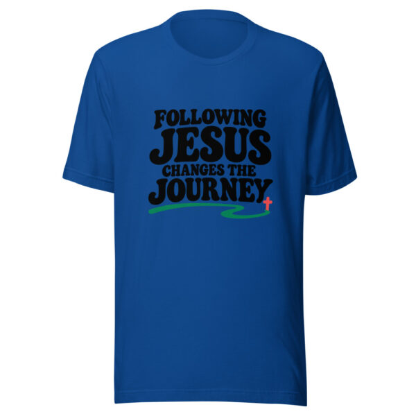 Following Jesus Changes The Journey Graphic Tee mockup 3 Following Jesus Changes The Journey Graphic Tee mockup 3