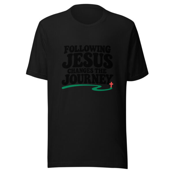 Following Jesus Changes The Journey Graphic Tee mockup 4 Following Jesus Changes The Journey Graphic Tee mockup 4