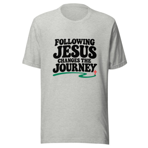 Following Jesus Changes The Journey Graphic Tee mockup 7 Following Jesus Changes The Journey Graphic Tee mockup 7