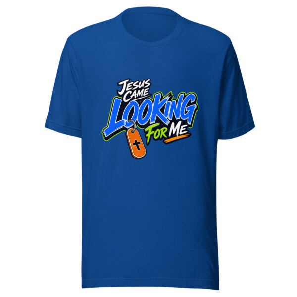 Jesus Came Looking For Me Graphic Tee mockup 1 Jesus Came Looking For Me Graphic Tee front view
