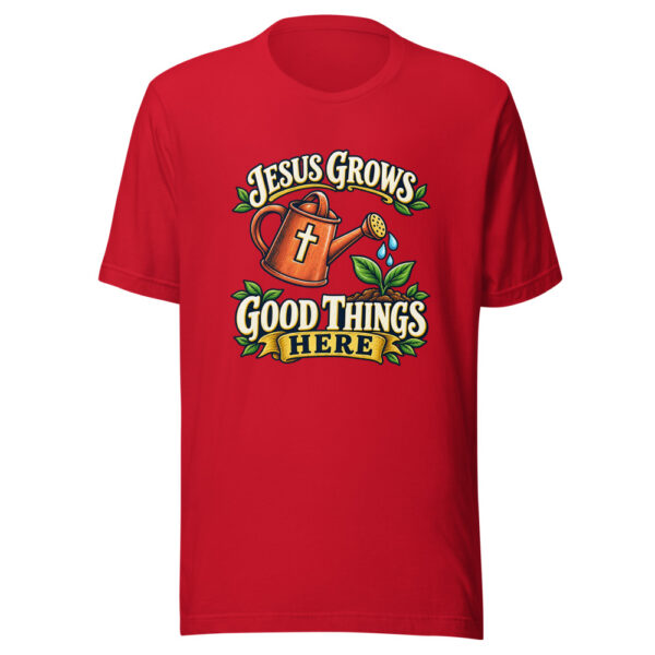 Jesus Grows Good Things Here Garden-faith Graphic Tee mockup 8 Jesus Grows Good Things Here Garden-faith Graphic Tee mockup 8
