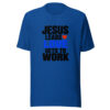 Jesus Leads Love Gets To Work Graphic Tee mockup 3 Jesus Leads Love Gets To Work Graphic Tee mockup 3