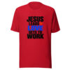 Jesus Leads Love Gets To Work Graphic Tee mockup 8 Jesus Leads Love Gets To Work Graphic Tee mockup 8
