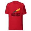 Jesus Lights The Way Forward Graphic Tee mockup 8 Jesus Lights The Way Forward Graphic Tee mockup 8