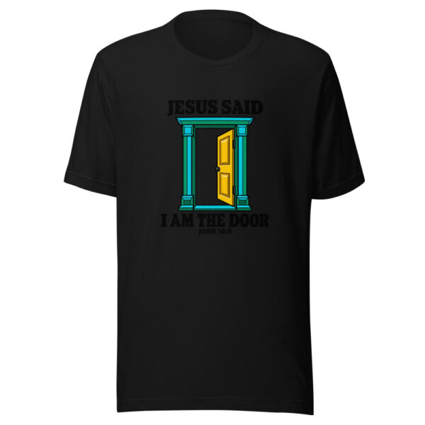 Jesus Said I Am The Door Graphic Tee mockup 4 Jesus Said I Am The Door Graphic Tee mockup 4