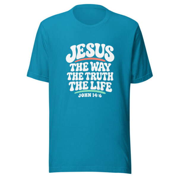 Jesus The Way The Truth The Life Graphic Tee mockup 2 Jesus The Way The Truth The Life Graphic Tee mockup 2