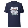Jesus The Way The Truth The Life Graphic Tee mockup 6 Jesus The Way The Truth The Life Graphic Tee mockup 6