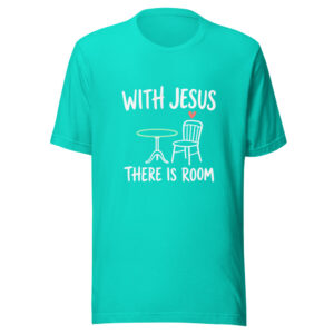 With Jesus There Is Room Graphic Tee mockup 1 With Jesus There Is Room Graphic Tee front view