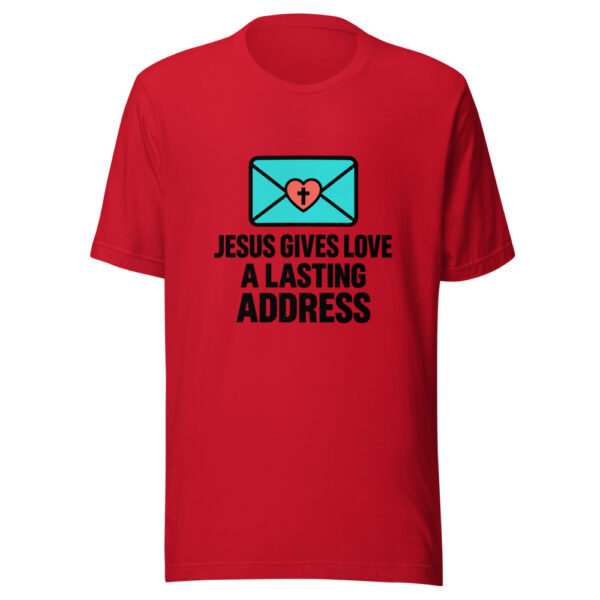 Jesus Gives Love A Lasting Address Graphic Tee mockup 8 Jesus Gives Love A Lasting Address Graphic Tee mockup 8
