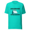 Jesus Gives Rest Beyond The Weekend Graphic Tee mockup 3 Jesus Gives Rest Beyond The Weekend Graphic Tee mockup 3
