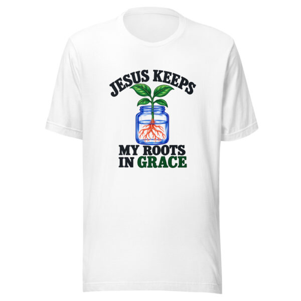 Jesus Keeps My Roots In Grace Graphic Tee mockup 5
