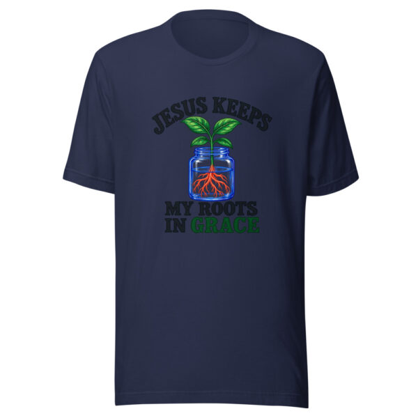 Jesus Keeps My Roots In Grace Graphic Tee mockup 6