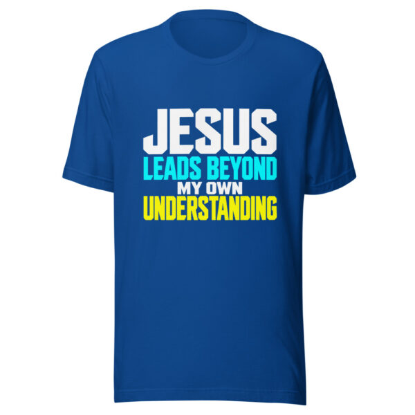 Jesus Leads Beyond My Own Understanding Graphic Tee mockup 3 Jesus Leads Beyond My Own Understanding Graphic Tee mockup 3
