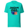 Jesus Leads With A Towel Graphic Tee mockup 1 Jesus Leads With A Towel Graphic Tee front view