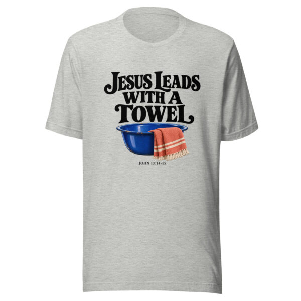 Jesus Leads With A Towel Graphic Tee mockup 7 Jesus Leads With A Towel Graphic Tee mockup 7