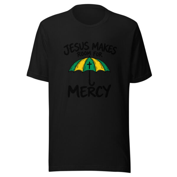 Jesus Makes Room For Mercy Graphic Tee mockup 4 Jesus Makes Room For Mercy Graphic Tee mockup 4