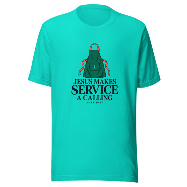 Jesus Makes Service A Calling Graphic Tee mockup 2 Jesus Makes Service A Calling Graphic Tee mockup 2