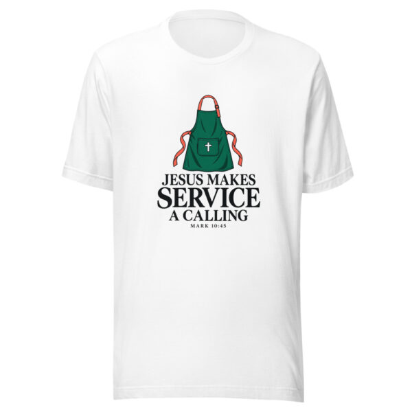 Jesus Makes Service A Calling Graphic Tee mockup 5 Jesus Makes Service A Calling Graphic Tee mockup 5