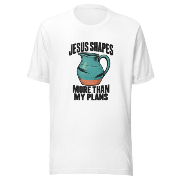 Jesus Shapes More Than My Plans Graphic Tee mockup 5