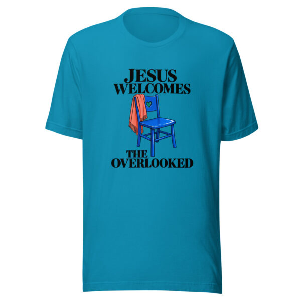 Jesus Welcomes The Overlooked Graphic Tee mockup 2 Jesus Welcomes The Overlooked Graphic Tee mockup 2