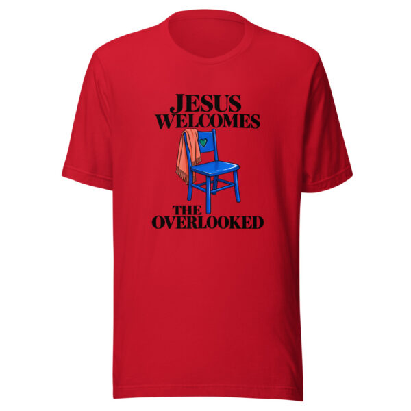 Jesus Welcomes The Overlooked Graphic Tee mockup 8 Jesus Welcomes The Overlooked Graphic Tee mockup 8