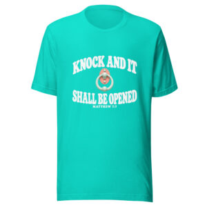Knock And It Shall Be Opened Graphic Tee front view