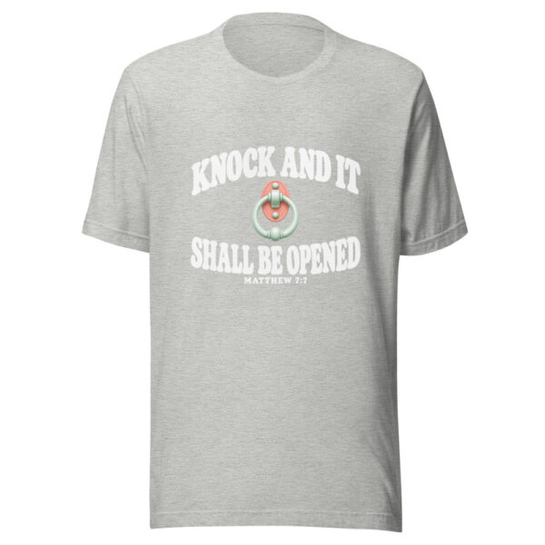 Knock And It Shall Be Opened Graphic Tee mockup 7 Knock And It Shall Be Opened Graphic Tee mockup 7