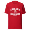 Knock And It Shall Be Opened Graphic Tee mockup 8 Knock And It Shall Be Opened Graphic Tee mockup 8